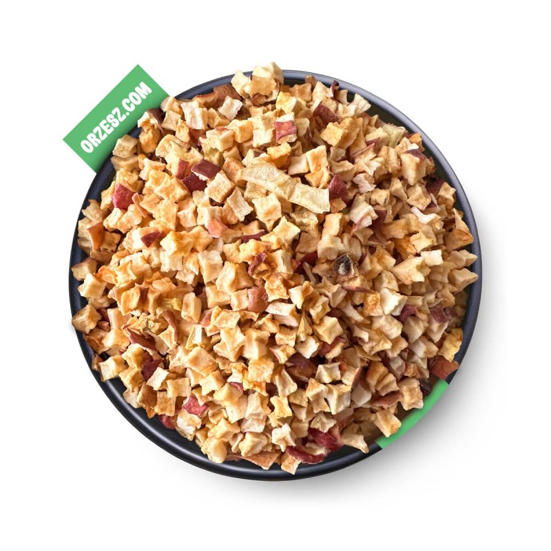 ORZESZ Jabłka suszone w kostce z czerwoną skórką